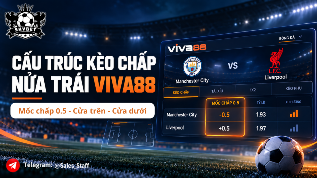 cấu trúc kèo chấp nửa trái viva88